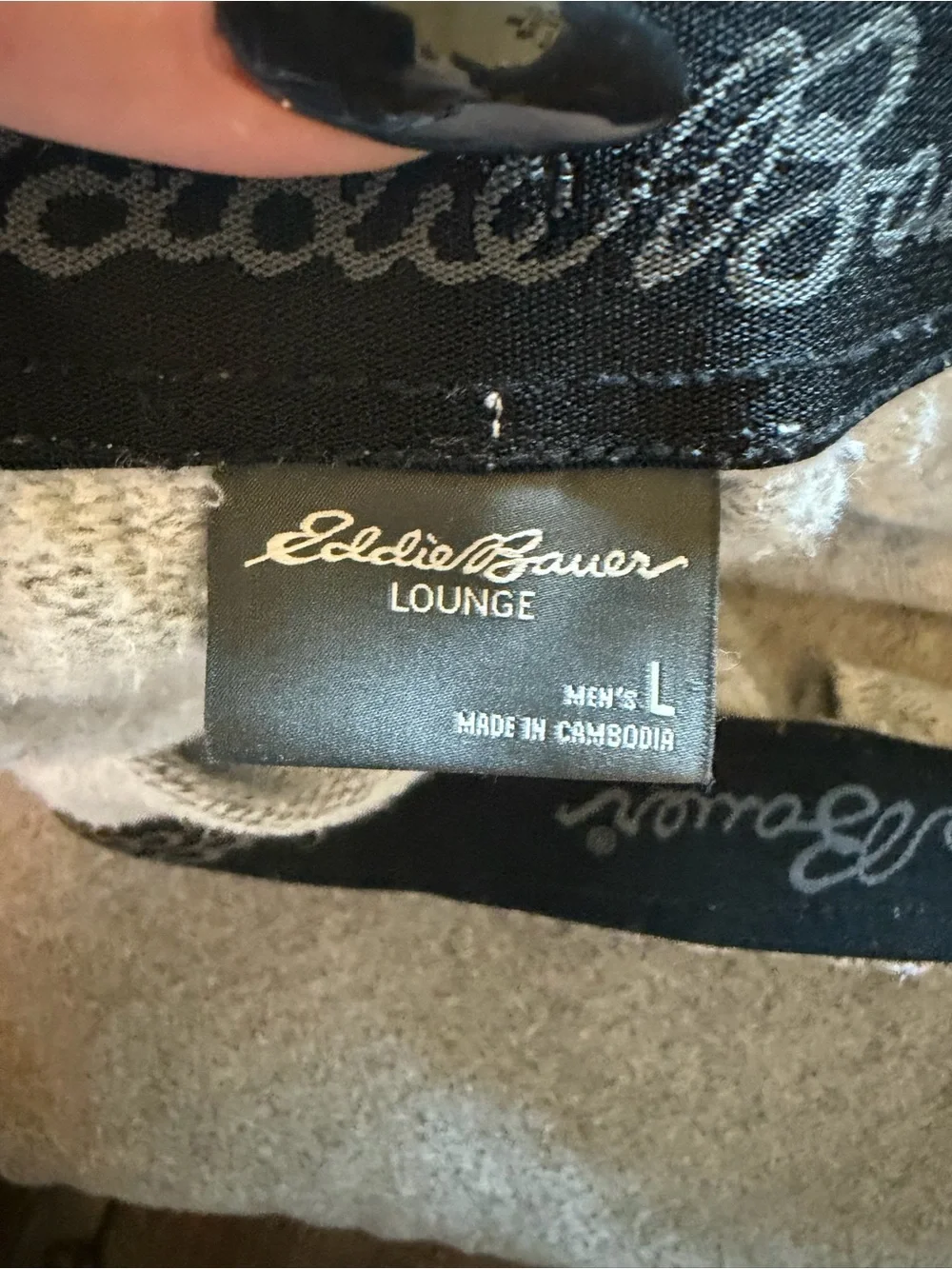Eddie Bauer Light Gray Men's Fleece Joggers